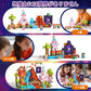 Crifeton Magnetic Blocks 150 PCS Magnetic Building Blocks, 3+ STEM Montessori Sensory Toys, Magnetic Cube for for 3 4 5 6 7 8 9 10 11 12 8-12 Years