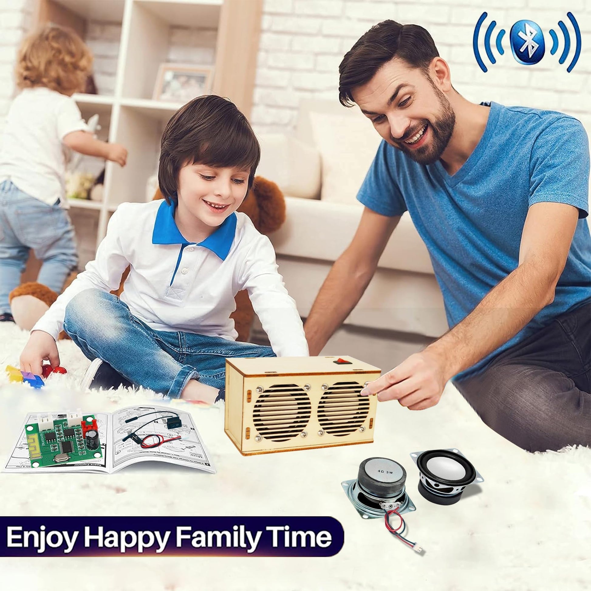 DIY Bluetooth Speaker Kit, Stem Projects for Kids Ages 8-12, Science STEM Kits for Kids Ages 10-12-14-16, Gifts for 9 10 11 12 13 14 15 16 Year Old