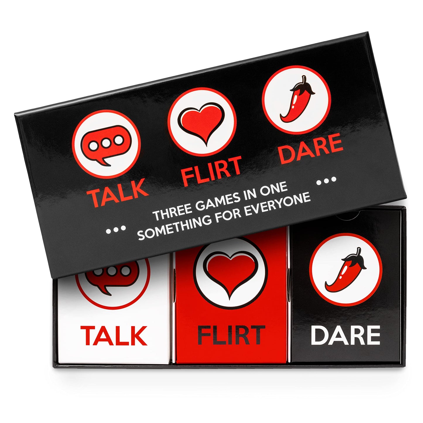 Talk Flirt Dare Couples Game, Gift for Couples, Fun Romantic Date Night Card Game, Conversation and Challenge Cards to Build Connection, Intimacy