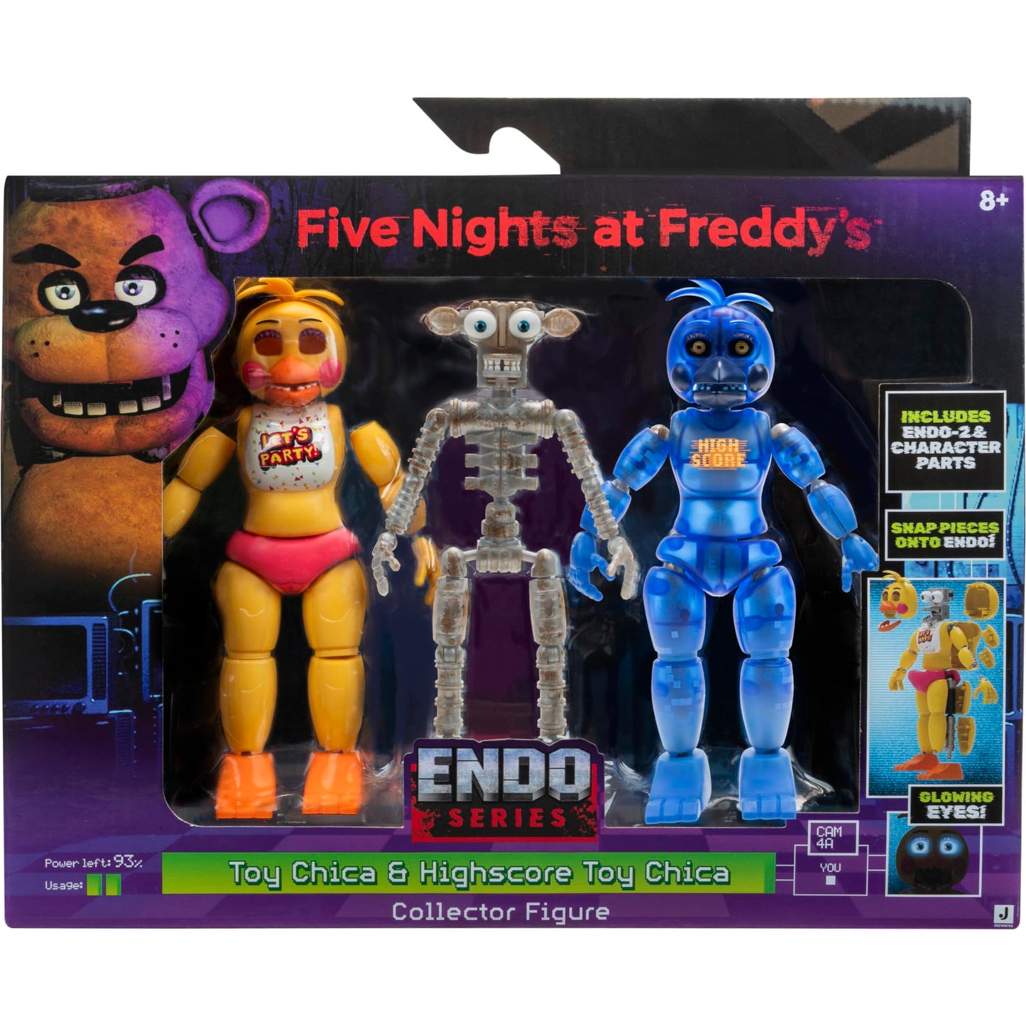 Five Nights at Freddy’s Endo-Series Collector Figure - 6-Inch Endo-1 with Swapable Toy Chica and Highscore Toy Chica Parts