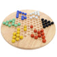 WE Games Solid Wood Chinese Checkers Set with Glass Marbles - 11.5 inches