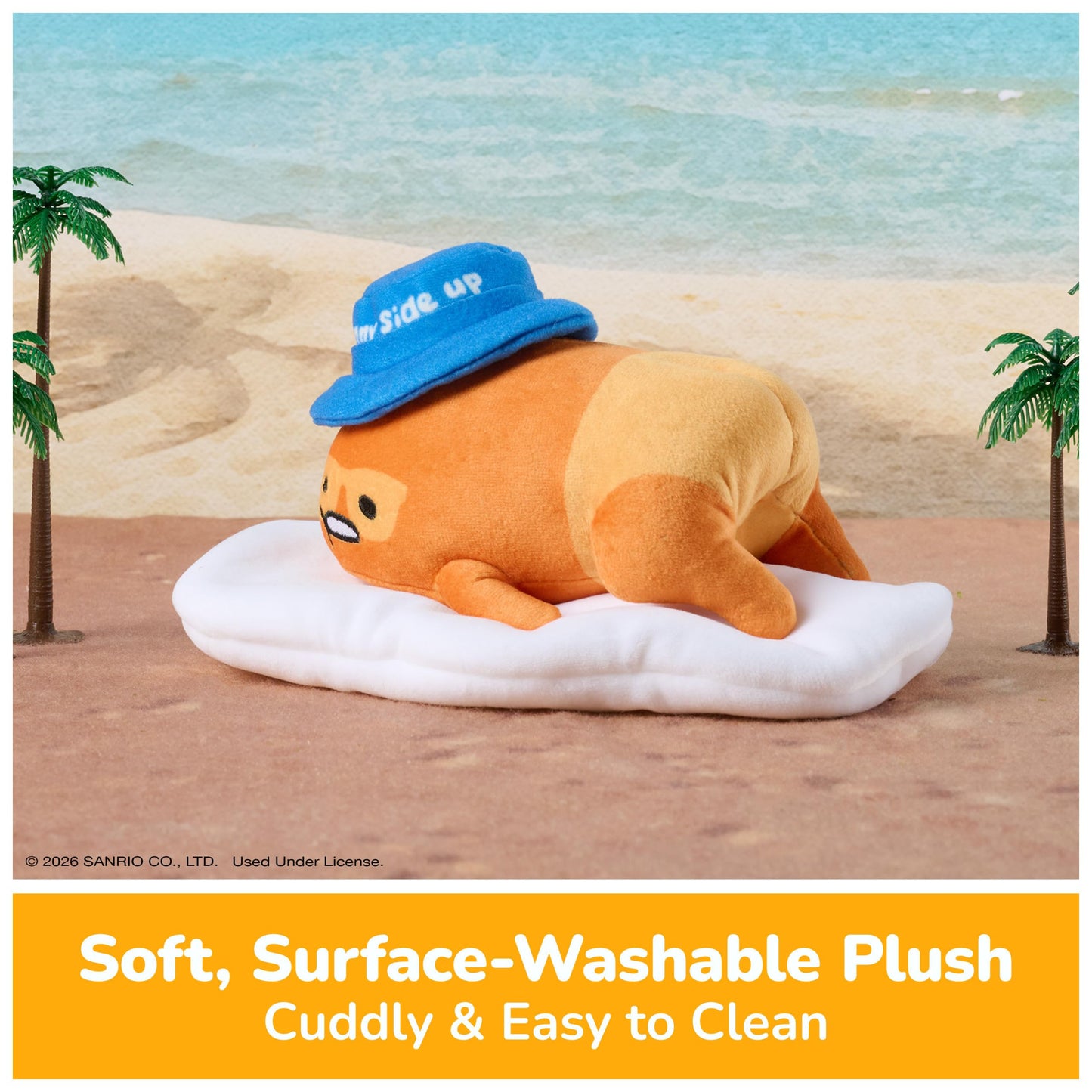 GUND Sanrio Gudetama The Lazy Egg Sunny Side Up 5-Inch Stuffed Toy