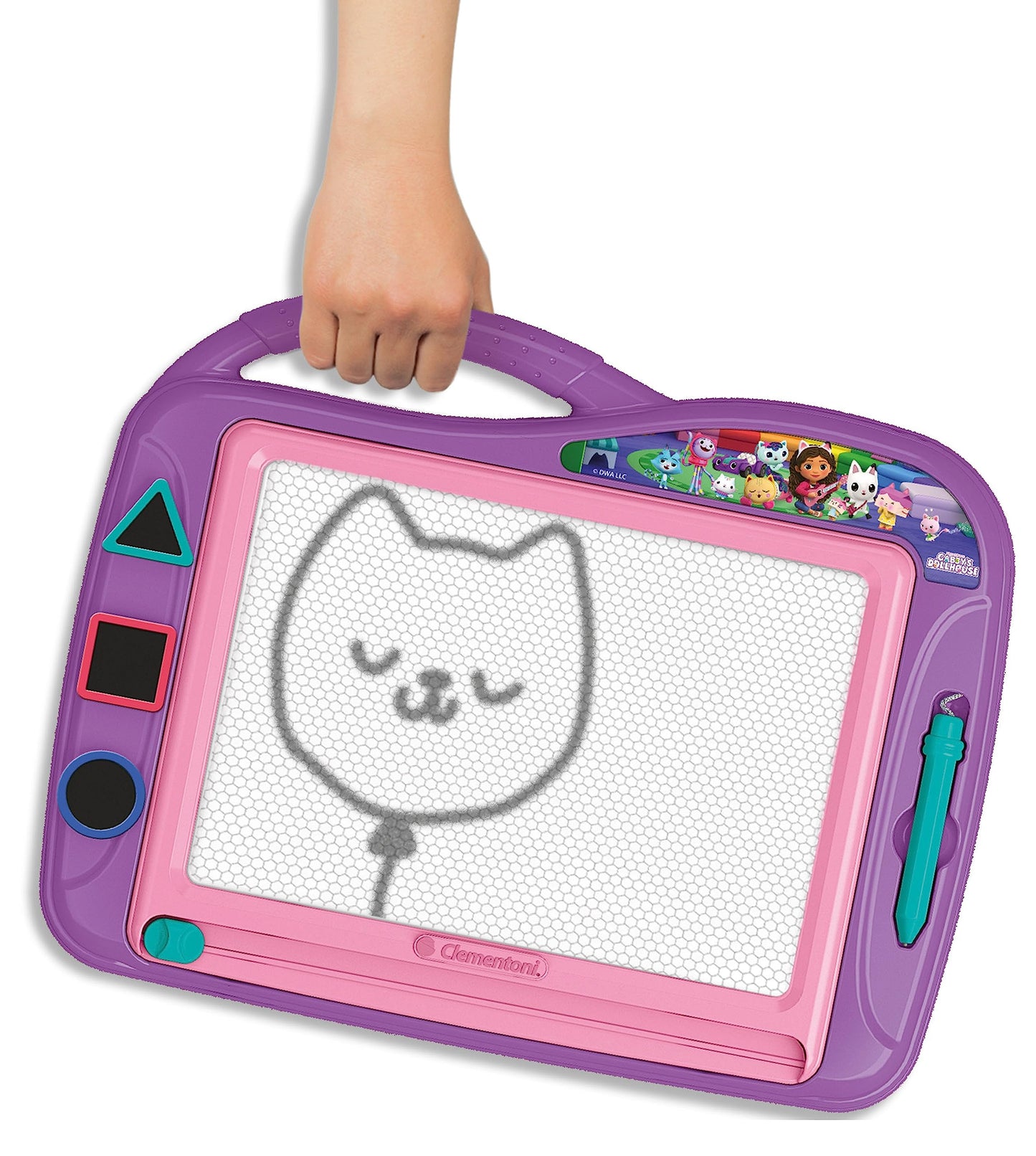 Clementoni - Magic Slate - Gabby's Dollhouse - Draw and Create Unlimited with Style - Explore Your Creative Potential - Budding Artist
