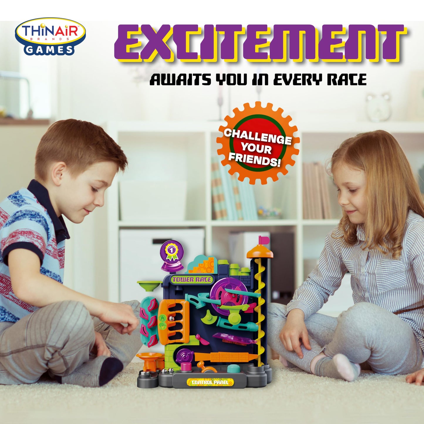 Playful Minds Tower Race Multi-Level Maze Game - A-Maze-ING Action, Multi-Level Challenges, Fast-Paced Control Panel Game - No Batteries Required
