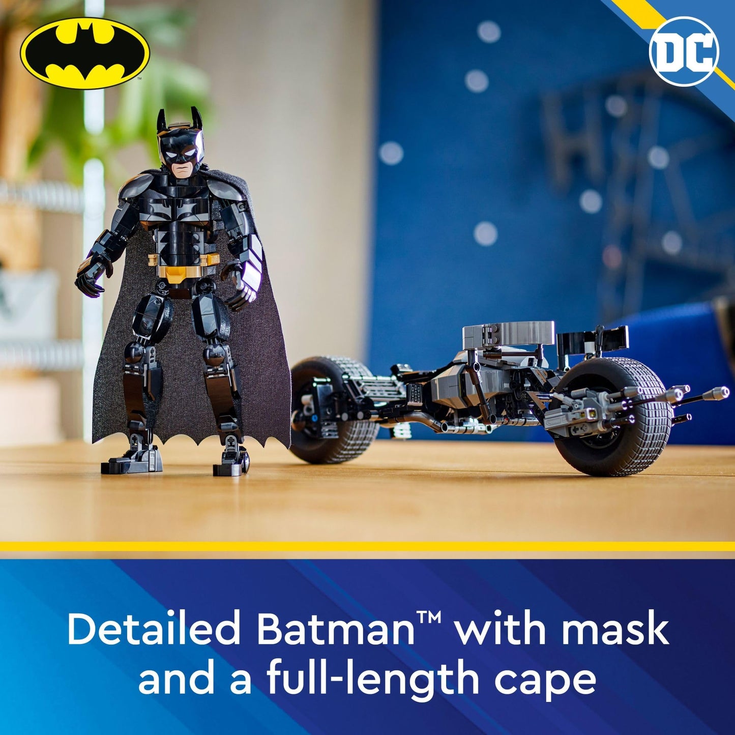 LEGO DC Batman Construction Figure & The Bat-Pod Bike Building Toys - Batman Action Figure from The Dark Knight for Boys & Girls, Ages 12+ - Superhero
