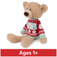 GUND Sleigh Toothpick 15-Inch Tan Teddy Bear in Holiday Sweater for Ages 1+