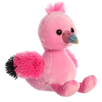 Aurora® Adorable Mini Flopsie™ Fairy Flamingo™ Stuffed Animal - Mini Companions Ready for Playful Adventures - for Kids All Ages, Toddlers, Adults