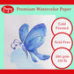 Pepy Watercolor Coloring Book 20 Sheets Total with 10 Plain and 10 Pre-Printed Design Sheets; 9 inches by 12 inches