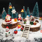 EMiEN 45 PCS Miniature Christmas Ornament,Kits for DIY Fairy Garden,Mini Snowman, for Christmas Party Decoration,Micro Landscape Accessories