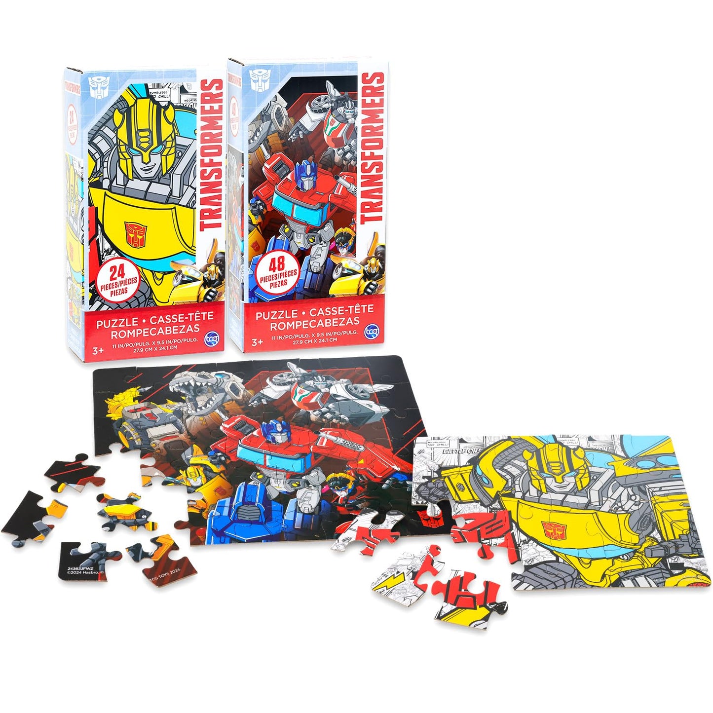6 Pack Transformers, TMNT, Power Rangers Jigsaw Puzzles Bundle