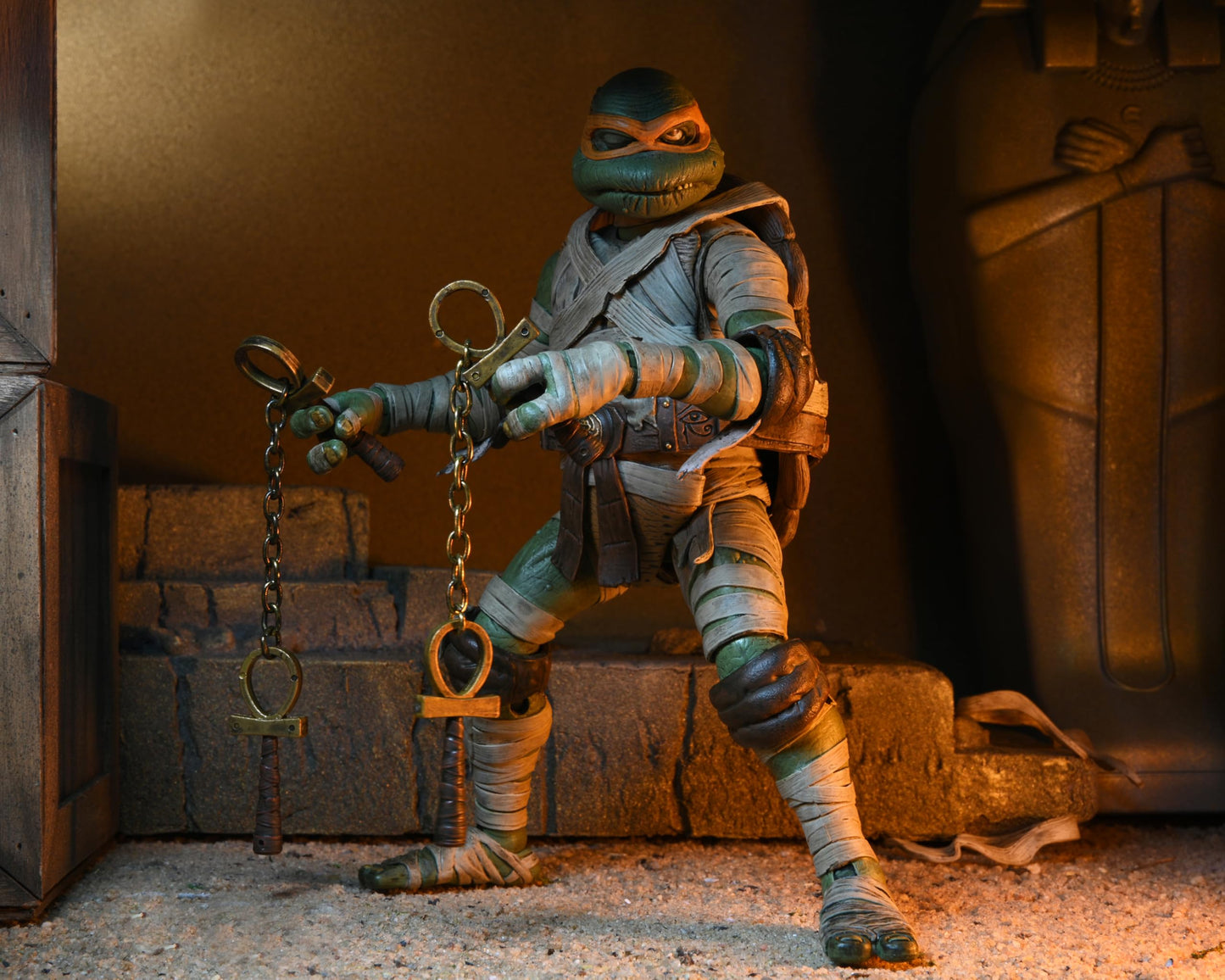 Unviersal Monsters x Teenage Mutant Ninja Turtles: Michelangelo as The Mummy Ultimate 7" Action Figure