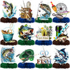 12Pcs Fishing Centerpieces, Fishing Table Decorations, Fishing Birthday Party Decorations, Gone Fishing Party Decorations, Fish Party Decorations