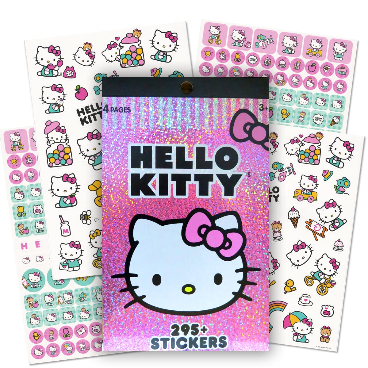 Hello Kitty Coloring and Acitivty Book Super Bundle for Kids, Girls - Set Includes Stickers, Kids Coloring Book and More