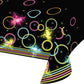 Creative Converting All Over Print Plastic Tablecover, Glow Party