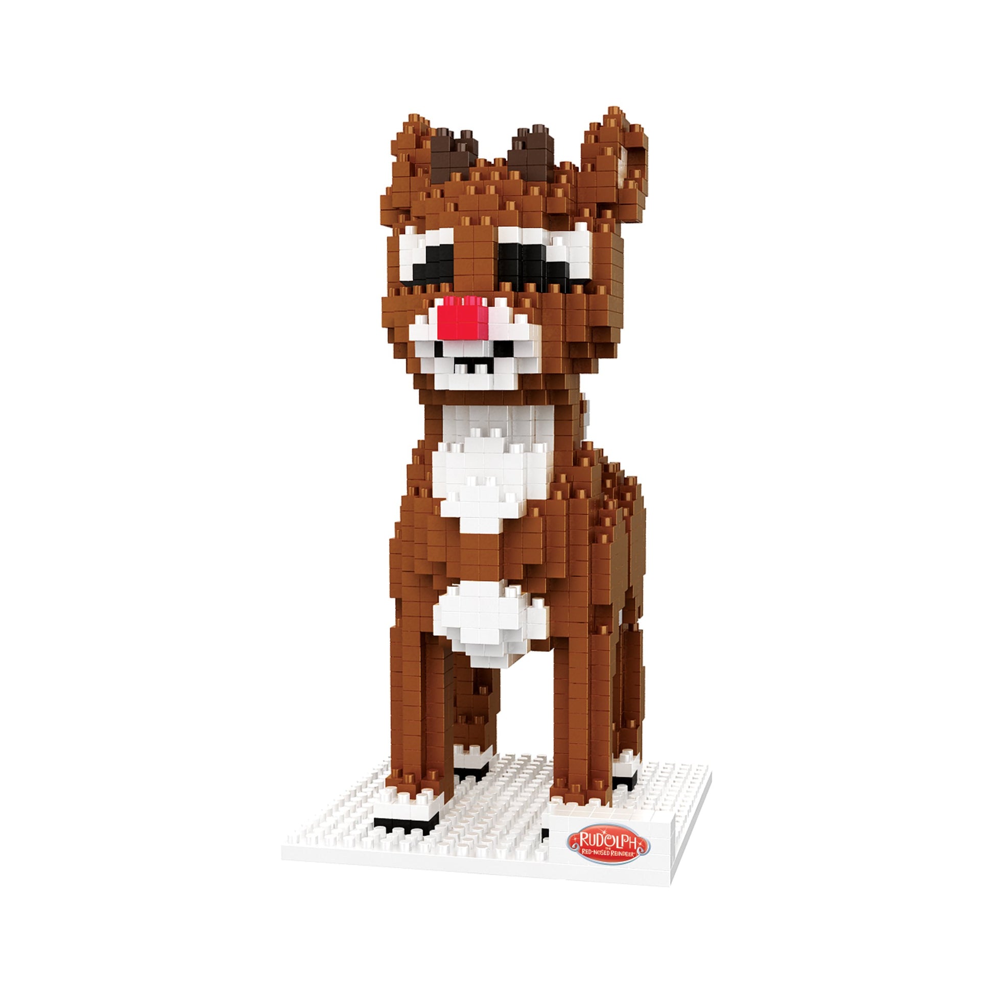 Forever Collectibles Rudolph The Red-Nosed Reindeer Character 3D BRXLZ Puzzle