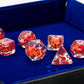 FanRoll Dragon StormTM Inclusion Resin Dice Set: Red Dragon