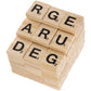 ZEONHAK 1200 PCS Wood Letter Scrabble Tiles, Wooden Scrabble Letters, Letter Tiles for Crafts, DIY Decoration, Spelling, Alphabet Coaster, A-Z Capital
