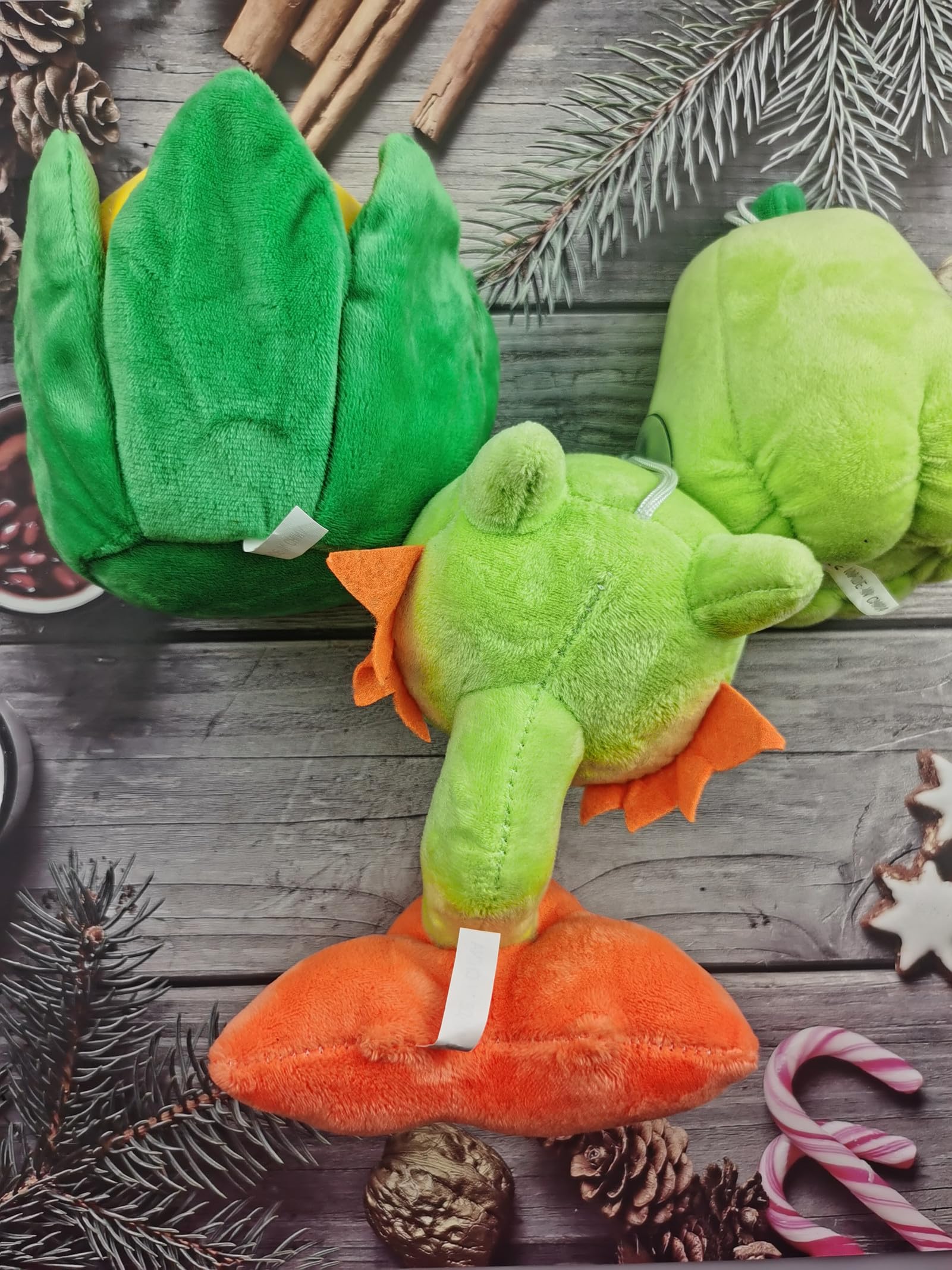 JHESAO 3 PCS Plants and Zombies Snapdragon Plush Plants Sets Zombies Toy Snapdragon, 1 2 Stuffed Soft Squash Doll, Corn PVZ Plushies Figure Doll Chili