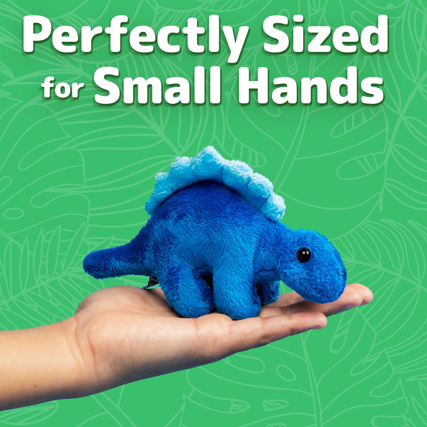 PREXTEX 15-Inch Triceratops Dinosaur Stuffed Animal Set with 4 Dino Plush Toys Inside, Large Zippered Pouch Dinosaur for Boys and Girls, Stuffed