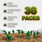 KiddieLoot Green Army Men Toy Soldiers (36 Pack) - Classic Military Action Figures for Kids - Plastic Army Toys Set for Battle Play, Party Favors