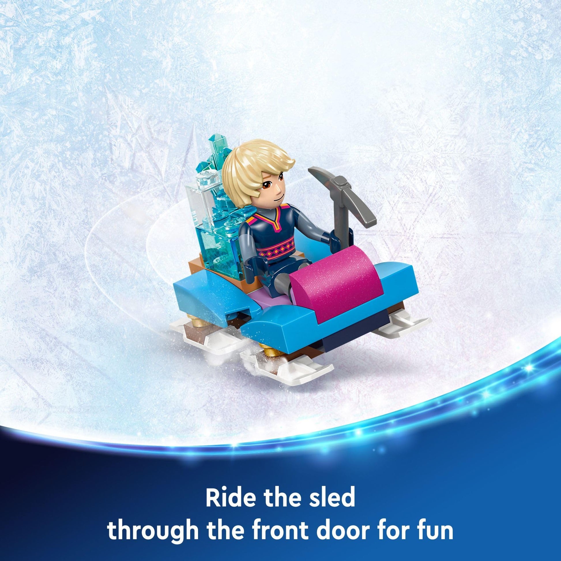 LEGO Disney Frozen Elsa’s Ice Palace Building Set for Kids, Princess Castle with Anna and Elsa Mini-Doll Figures, Disney Princess Toy Gift Idea for