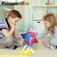 PicassoTiles Magnet Tile Building Blocks Ferris Wheel Amusement Rotating Accessory Kit Compatible with Full Sized Magnetic Tiles Construction Toy Set