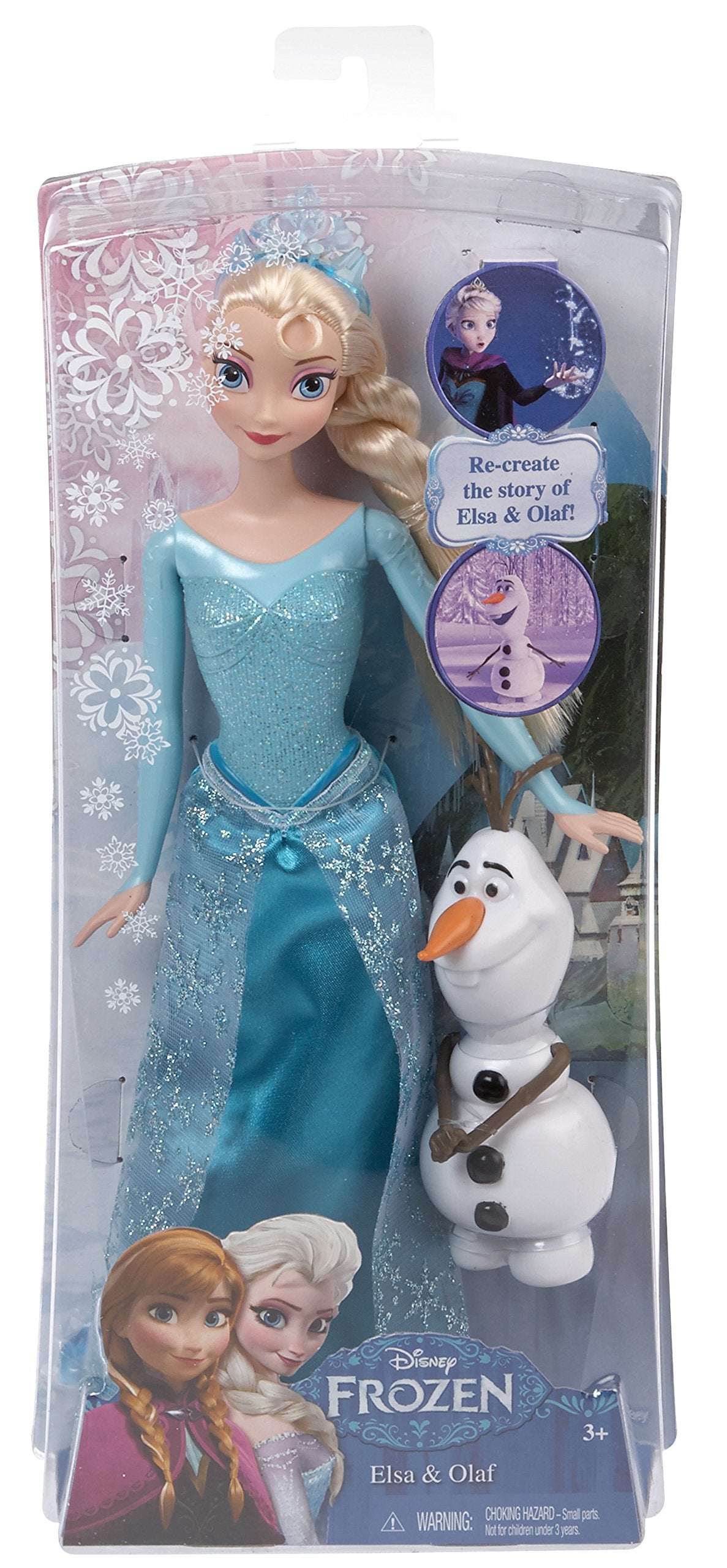 Disney Frozen Sparkle Princess Elsa and Olaf Doll Gift Set