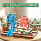 QiqoPoyee Magnetic Building Blocks Set, 180PCS Magnetic Tiles for Kids, Upgraded Mini Magnetic Cubes, STEM Magnet Tiles Toys,Magnetic Blocks Birthday