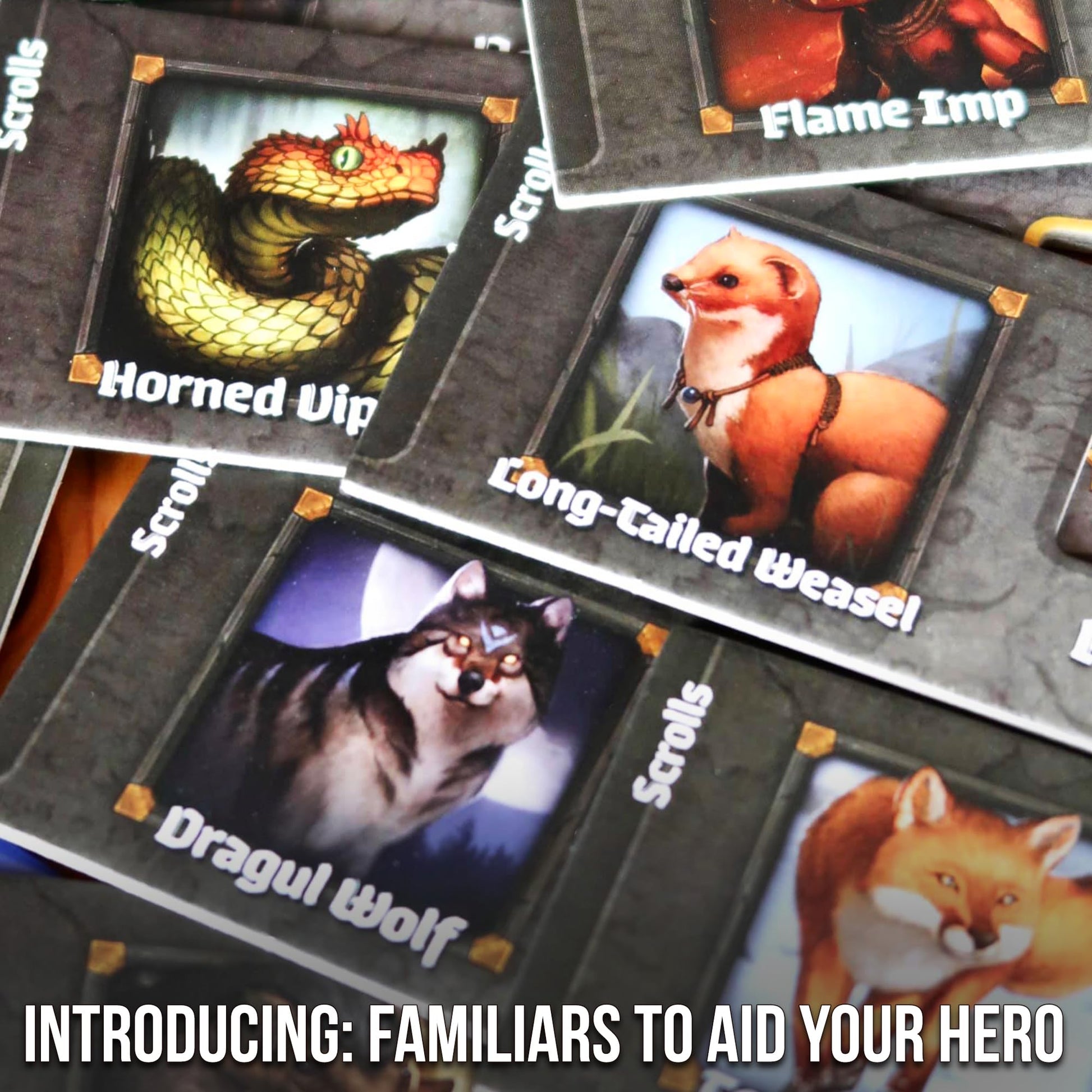 Roll Player: Fiends & Familiars, Big Box Edition | Expansion and Storage Solution for Roll Player | Strategy Dice Family Board Game for 1-4 Players