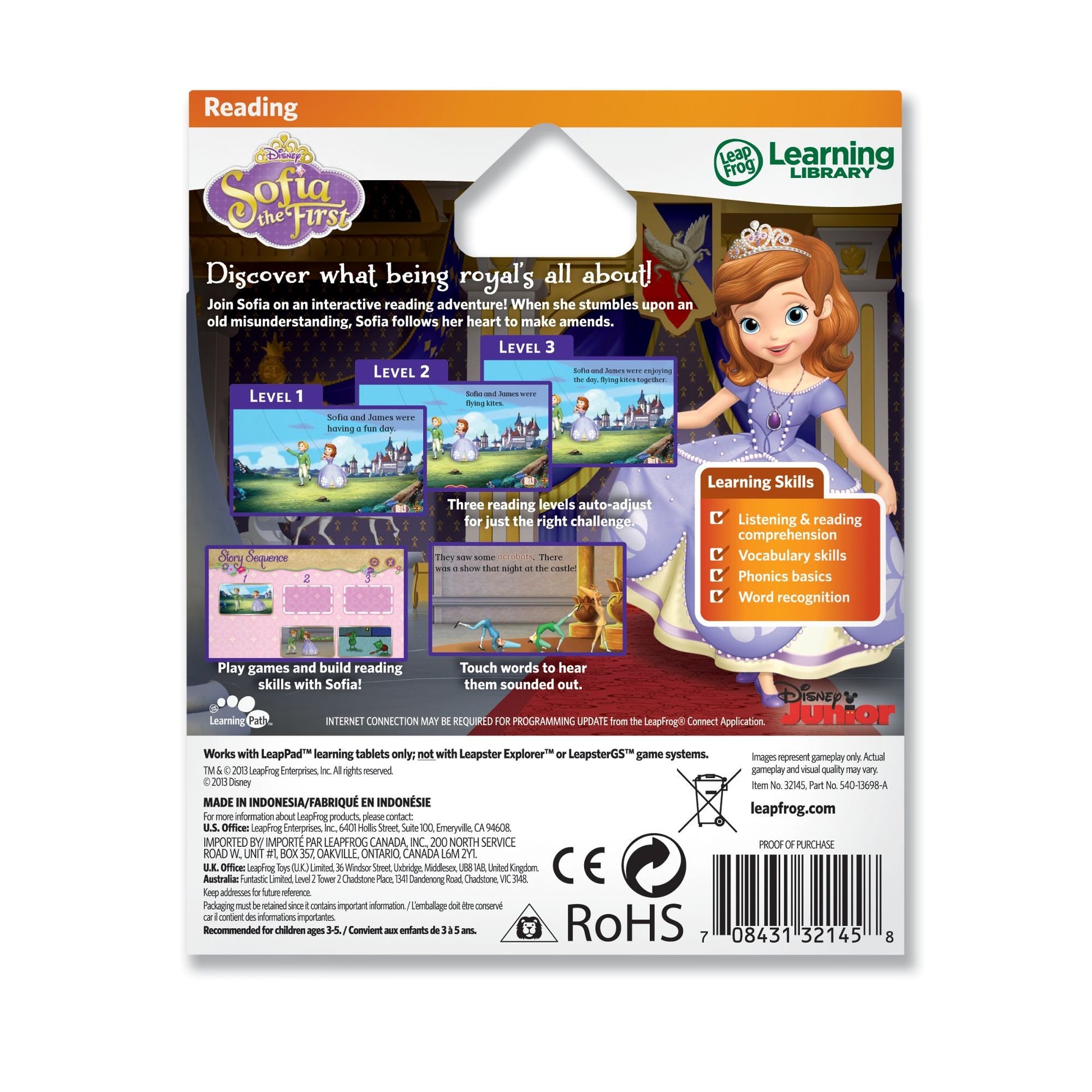 LeapFrog Disney Sofia The First Sofia's New Friends Interactive Storybook (for LeapPad Tablets)