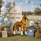 Jet Creations 38" L, Inflatable Horse Toys, Golden Brown Blow-Up Horse Toy Figure for Decoration or Play, Livestock Theme Party, Birthday, VBS, Photo