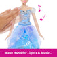 Mattel Disney Princess Cinderella Light-Up Dress Fashion Doll with Sounds & Magic Wand Activation, Enchanted Ballgown Cinderella Inspired by Movie