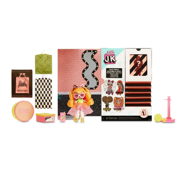 L.O.L. Surprise! JK Neon Q.T. Mini Fashion Doll with 15 Surprises Including Dress Up Doll Outfits, Exclusive Doll Accessories- Gifts for Girls and Mix