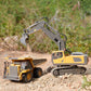 PREPOP Remote Control Excavator Toy for 6-12 yr Boys, Best Birthday Gifts for Kids 4-7 8 9 10 11 Year Old, RC Construction Toys with Metal Shovel