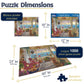 White Mountain 1000 Piece Jigsaw Puzzle Ocean Beach House, Summer Breeze