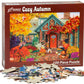 Vermont Christmas Company Cozy Autumn Jigsaw Puzzle 100 Piece, Large Pieces Perfect for Kids and Seniors