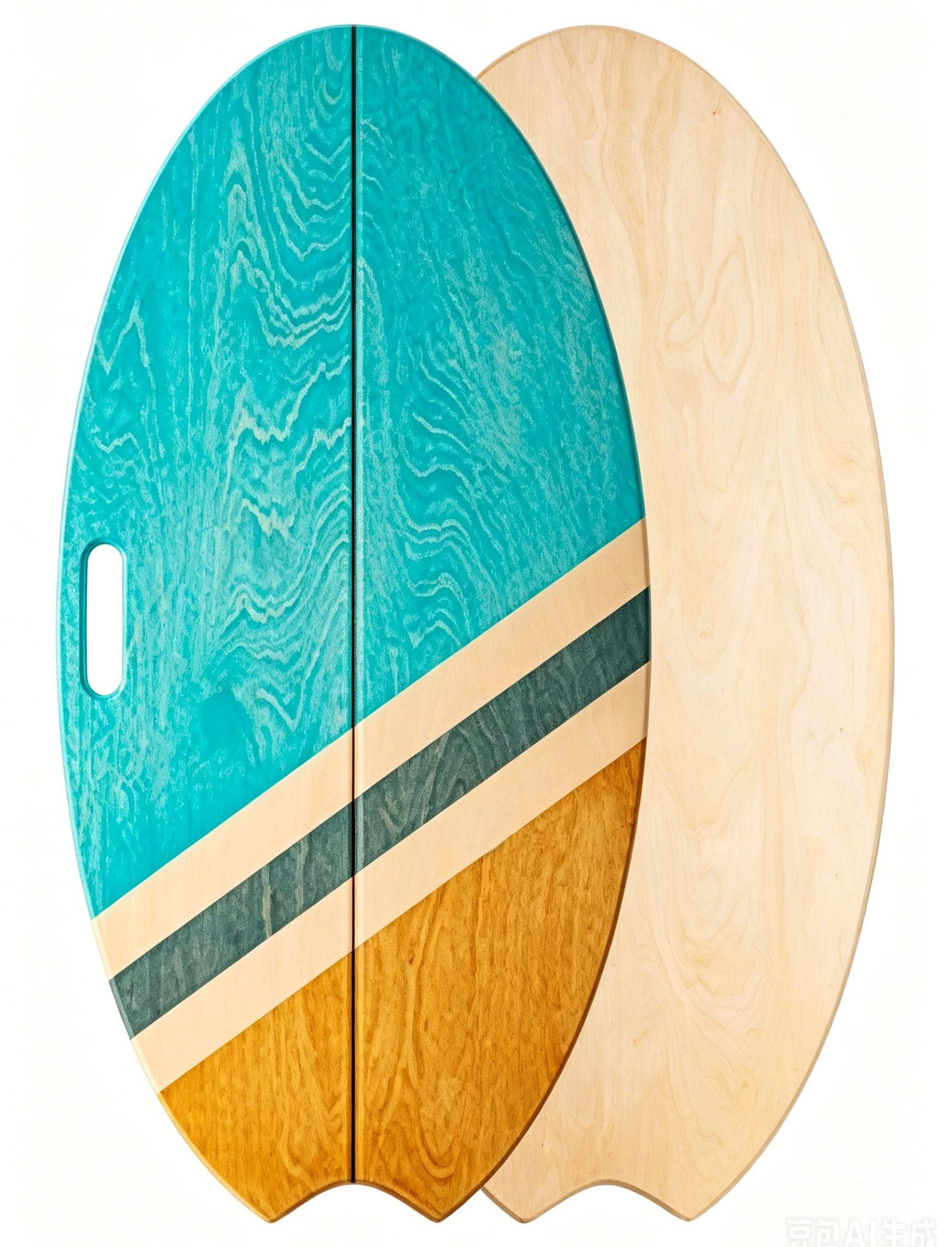 Balance Board Indoor Surfboard Surf Style Home Fitness with Wheel for Exercise, Athletic Training and Board Sports - Fun Workout Equipment