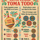 Toma Todo Pirinola - Mexican Spinning Top Drinking Game - Wooden Pirinola for Parties, Cinco de Mayo, Adult Game Night (Small)