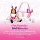 Playtime by Eimmie Doll Clothes & Accessories Set, Easter Holiday Dress with Matching Accessories, Fits American, Generation, & Similar 18-Inch Dolls