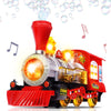 ArtCreativity Christmas Train Toy Bubble Machine for Kids, Bubble Blower Maker, Bubble Music Train for Kids with Lights & Sounds, Toddler Outdoor