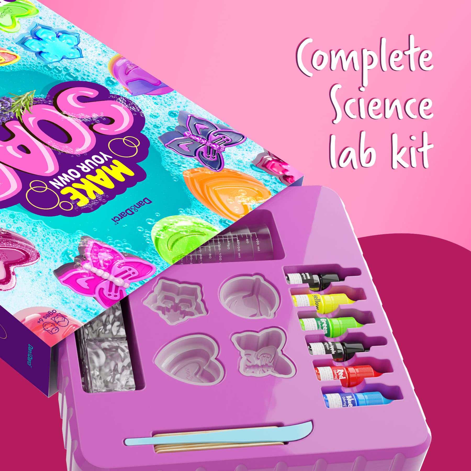 Dan&Darci Soap Making Kit for Kids - Crafts Science Toys - Birthday Gifts for Girls and Boys Age 6-12 Years Girl DIY Kits - Best Educational Craft