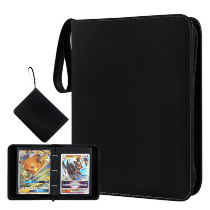 Jumbo Card Binder for Pokemon Jumbo Cards, iofeiwak® Oversized 2 Pockets Card Binder with 3 Rings - Holds 80 Cards with 40 Removable Sleeves