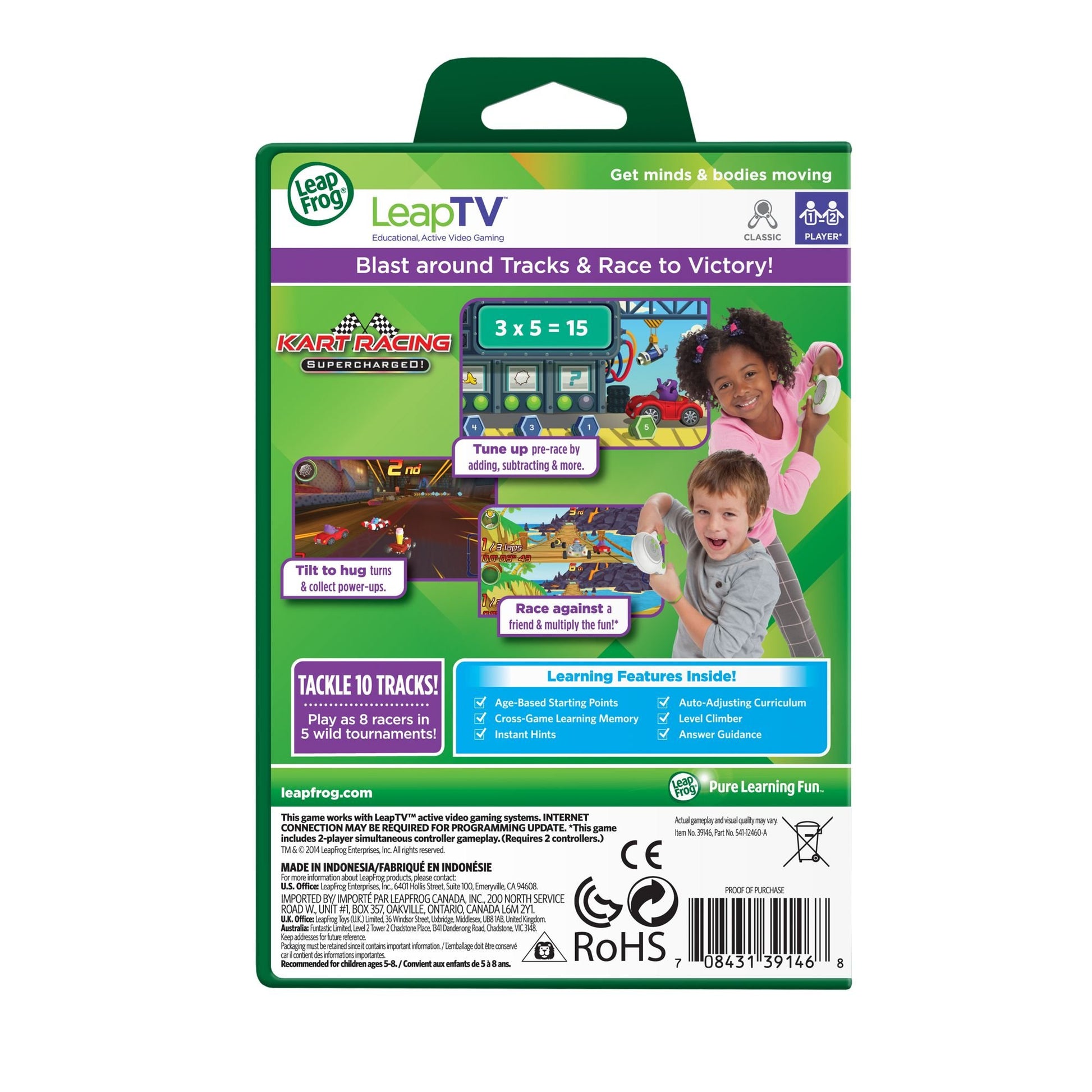 LeapFrog LeapTV Kart Racing: Supercharged! Educational, Active Video Game