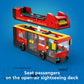 LEGO City Red Double-Decker Sightseeing Bus Toy Vehicle Set, Birthday Gift for 7 Year Olds, for Kids, Double-Decker London Bus Toy, 5 Characters