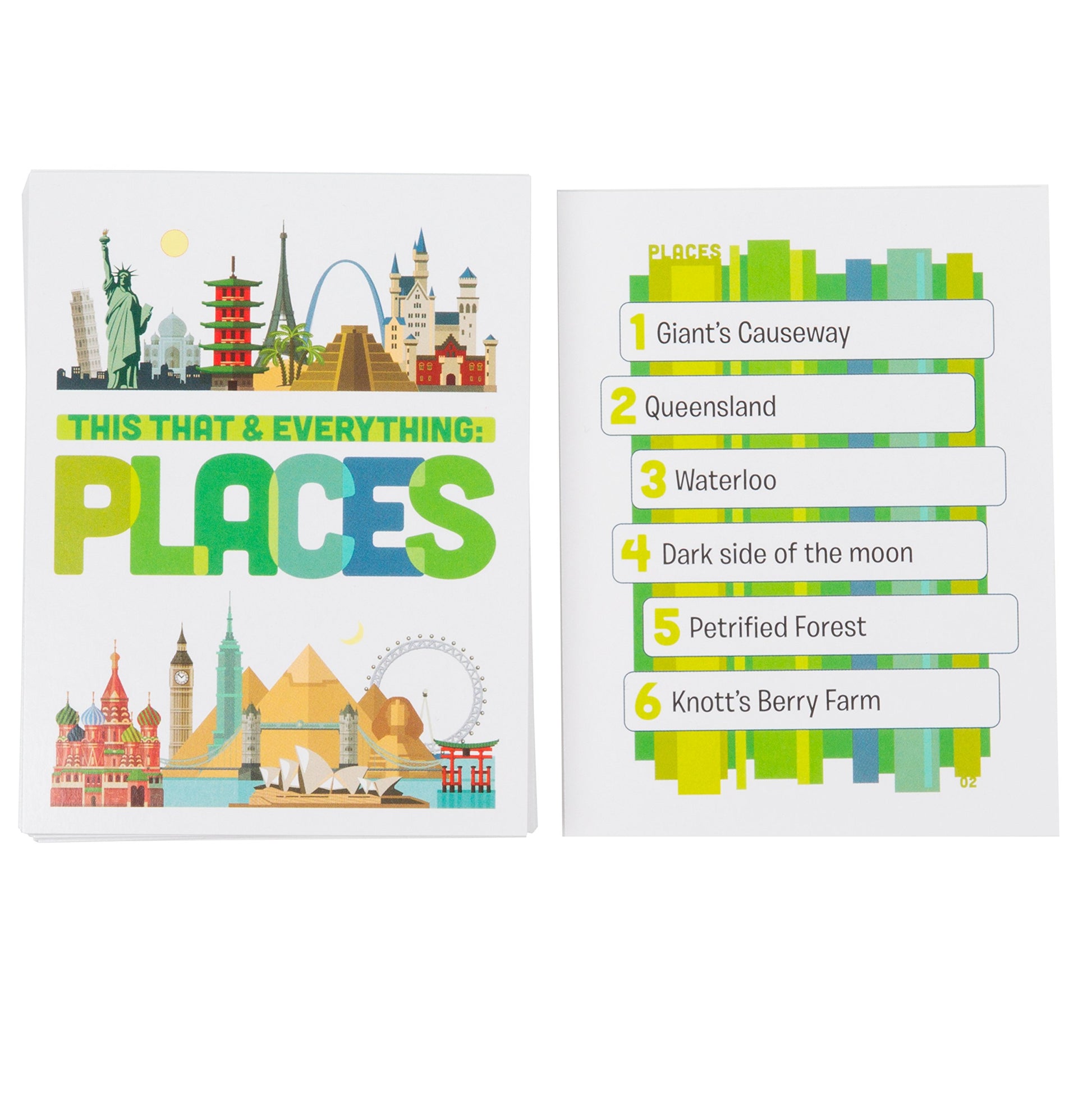 Outset Media This That and Everything: Places - Travel Sized Trivia Party Game for 4 or More Players Ages 12 and up