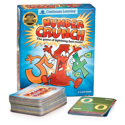 Continuum Games Learning Number Crunch Lightning Fast Math Games for Kids, Practice and Learn Addition, Subtraction, Multiplication & Division
