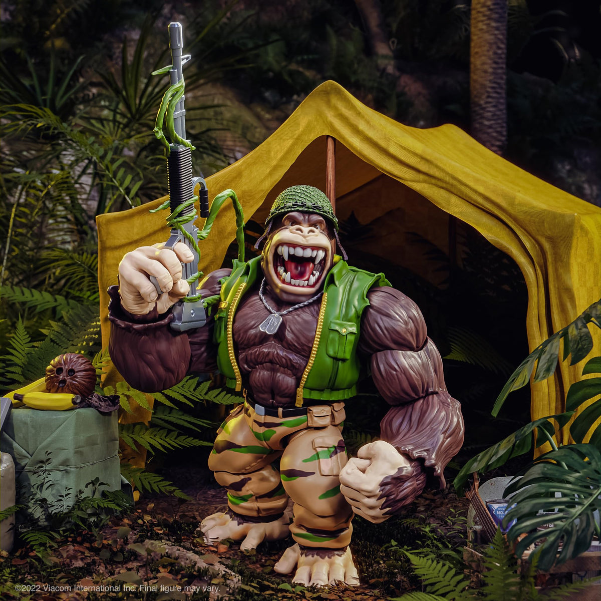Super7 ULTIMATES! Teenage Mutant Ninja Turtles Guerrilla Gorilla - 8" TMNT Action Figure with Accessories Classic Cartoon Collectibles