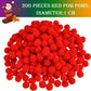 Cheeroyal Christmas Reindeer DIY Craft Set, Brown Pipe Cleaners Chenille Stems Fluffy Red Pom Poms and Googly Eyes Pack Christmas Rudolph Making Set