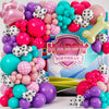 ALL-IN-1 Paw Balloon Garland Arch Kit with BONUS Bone & Paw Print Balloons - Pink Paw Balloons Girl for Paw Birthday Decorations Girl - Paw Party