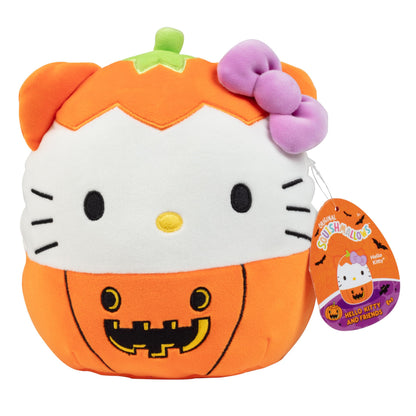 Squishmallows 8-Inch Halloween Hello Kitty Pumpkin Jazwares Plush